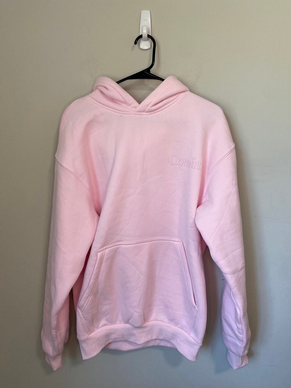 New COMFRT Minimalist Oversized Hoodie Pink Size XS